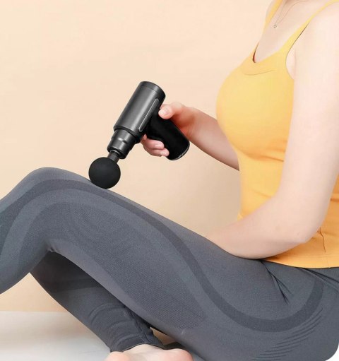 Pistolet do masażu Massage Gun MT6521 4 wymienne głowice masujące Pistolet do masażu Massage Gun MT6521 4 wymienne głowice masujące