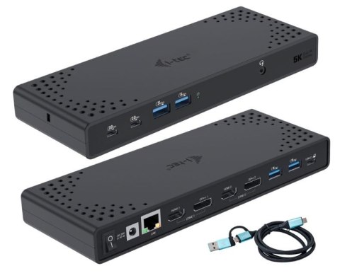 Stacja dokująca USB 3.0 / USB-C / Thunderbolt 3 Dual Display Gen2 + Power Delivery 100W Stacja dokująca USB 3.0 / USB-C / Thunderbolt 3 Dual Display Gen2 + Power Delivery 100W