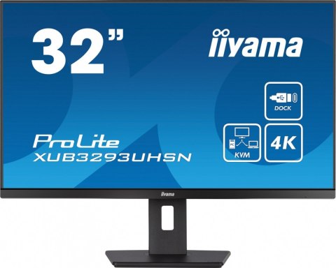 Monitor ProLite XUB3293UHSN 31.5 cala XUB3293UHSN-B5 IPS,4K,USB-C DOCK,KVM,SLIM,2x3W,RJ45 Monitor ProLite XUB3293UHSN 31.5 cala XUB3293UHSN-B5 IPS,4K,USB-C DOCK,KVM,SLIM,2x3W,RJ45