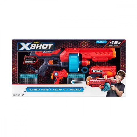 Wyrzutnia Excel Combo Pack Turbo Fire + Fury 4 + Micro Wyrzutnia Excel Combo Pack Turbo Fire + Fury 4 + Micro