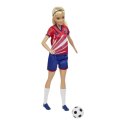 Lalka Barbie Piłkarka czerwona koszulka