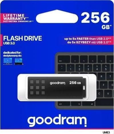 Pendrive UME3 256GB USB 3.0 czarny Pendrive UME3 256GB USB 3.0 czarny