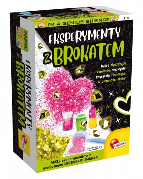 Zestaw naukowy Im a Genius Eksperymenty z brokatem Zestaw naukowy Im a Genius Eksperymenty z brokatem