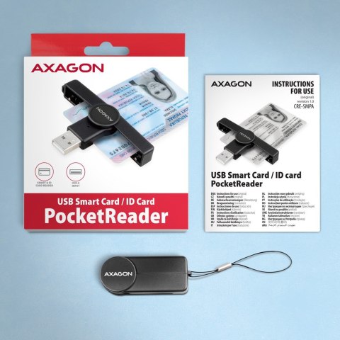 CRE-SMPA Czytnik kart identyfikacyjnych PocketReader USB-A CRE-SMPA Czytnik kart identyfikacyjnych PocketReader USB-A
