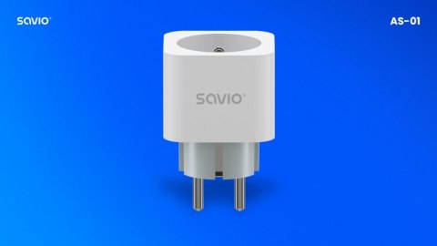 Inteligentne gniazdko Wi-Fi 16A Pomiar zużycia energii, AS-01 Białe Inteligentne gniazdko Wi-Fi 16A Pomiar zużycia energii, AS-01 Białe