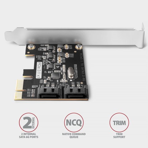 PCES-SJ2 Kontroler PCIe 2x wewnętrzny port SATA 6G, chipset JMB582 SP & LP PCES-SJ2 Kontroler PCIe 2x wewnętrzny port SATA 6G, chipset JMB582 SP & LP