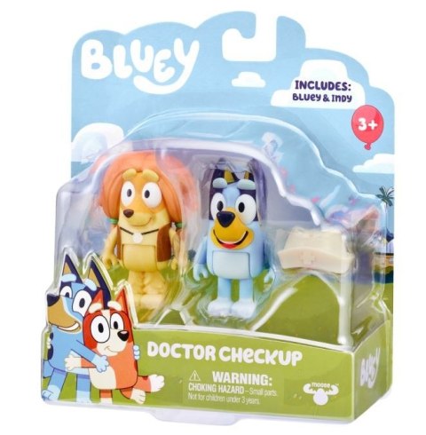 Zestaw figurek Bluey 2pak Wizyta u lekarza Zestaw figurek Bluey 2pak Wizyta u lekarza