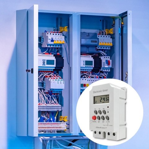 Elektroczniczny programator czasowy na szynę DIN PC0629 Elektroczniczny programator czasowy na szynę DIN PC0629