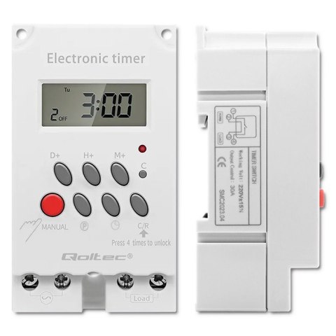 Elektroczniczny programator czasowy na szynę DIN PC0629 Elektroczniczny programator czasowy na szynę DIN PC0629