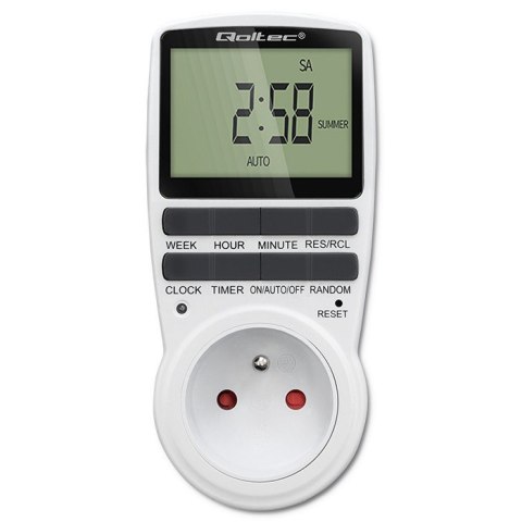 Elektroniczny programator czasowy PC0628 | 3680W | 16A | LCD Elektroniczny programator czasowy PC0628 | 3680W | 16A | LCD