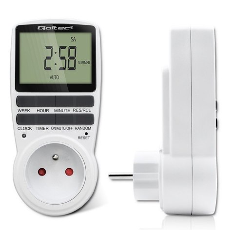 Elektroniczny programator czasowy PC0628 | 3680W | 16A | LCD Elektroniczny programator czasowy PC0628 | 3680W | 16A | LCD