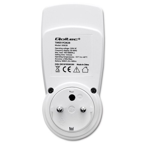 Elektroniczny programator czasowy PC0628 | 3680W | 16A | LCD Elektroniczny programator czasowy PC0628 | 3680W | 16A | LCD