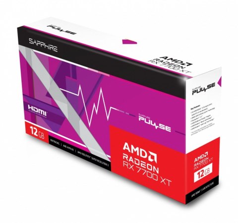 Karta graficzna Radeon RX 7700 XT Gaming 12G GDDR6 192bit 2DP/2HDMI Karta graficzna Radeon RX 7700 XT Gaming 12G GDDR6 192bit 2DP/2HDMI