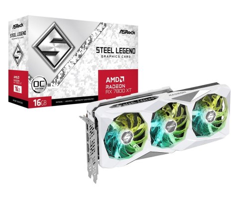 Karta graficzna Radeon RX 7800 XT STEEL LEGEND OC 16G GDDR6 256bit Karta graficzna Radeon RX 7800 XT STEEL LEGEND OC 16G GDDR6 256bit