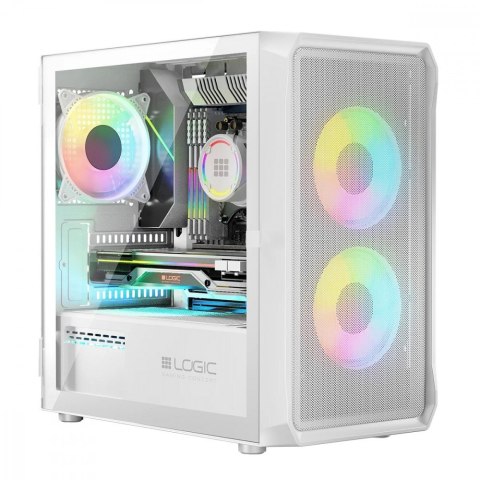 Obudowa Komputerowa Logic Portos ARGB Mini USB 3.0 Biała Obudowa Komputerowa Logic Portos ARGB Mini USB 3.0 Biała