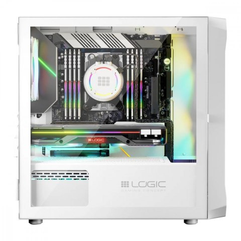 Obudowa Komputerowa Logic Portos ARGB Mini USB 3.0 Biała Obudowa Komputerowa Logic Portos ARGB Mini USB 3.0 Biała