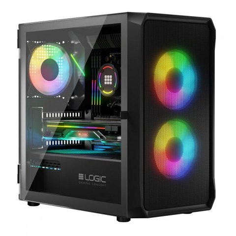Obudowa Komputerowa Logic Portos ARGB Mini USB 3.0 Czarna Obudowa Komputerowa Logic Portos ARGB Mini USB 3.0 Czarna