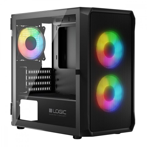 Obudowa Komputerowa Logic Portos ARGB Mini USB 3.0 Czarna Obudowa Komputerowa Logic Portos ARGB Mini USB 3.0 Czarna