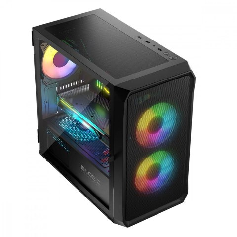 Obudowa Komputerowa Logic Portos ARGB Mini USB 3.0 Czarna Obudowa Komputerowa Logic Portos ARGB Mini USB 3.0 Czarna