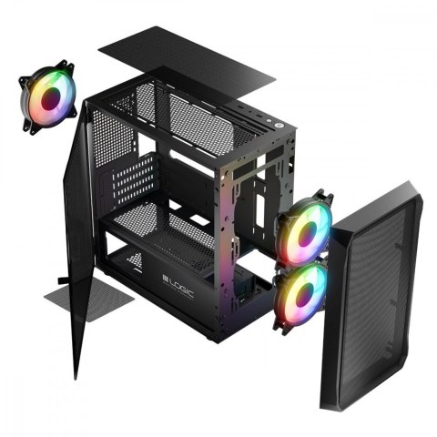 Obudowa Komputerowa Logic Portos ARGB Mini USB 3.0 Czarna Obudowa Komputerowa Logic Portos ARGB Mini USB 3.0 Czarna