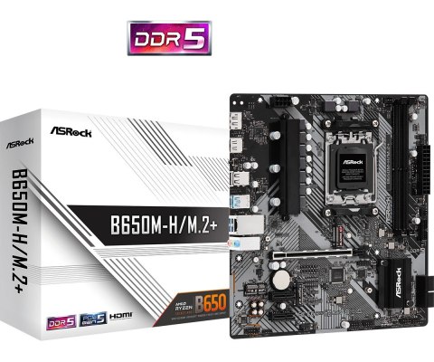 Płyta główna B650M-H/M.2 + AM5 2DDR5 HDMI/DP mATX Płyta główna B650M-H/M.2 + AM5 2DDR5 HDMI/DP mATX