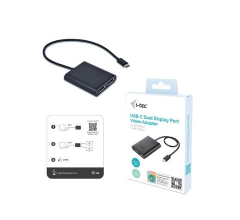 Stacja dokująca USB-C Dual 4K/60Hz (single 8K/30Hz) DP Video Adapter Stacja dokująca USB-C Dual 4K/60Hz (single 8K/30Hz) DP Video Adapter