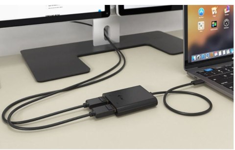 Stacja dokująca USB-C Dual 4K/60Hz (single 8K/30Hz) DP Video Adapter Stacja dokująca USB-C Dual 4K/60Hz (single 8K/30Hz) DP Video Adapter