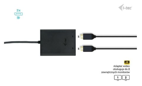 Stacja dokująca USB-C Dual 4K/60Hz (single 8K/30Hz) DP Video Adapter Stacja dokująca USB-C Dual 4K/60Hz (single 8K/30Hz) DP Video Adapter