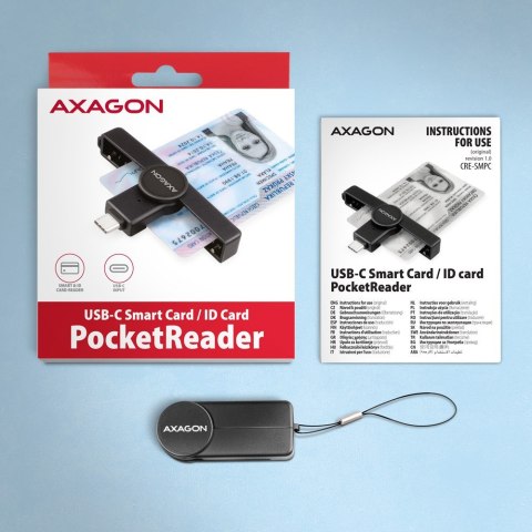 CRE-SMPC Czytnik kart identyfikacyjnych PocketReader USB-C CRE-SMPC Czytnik kart identyfikacyjnych PocketReader USB-C