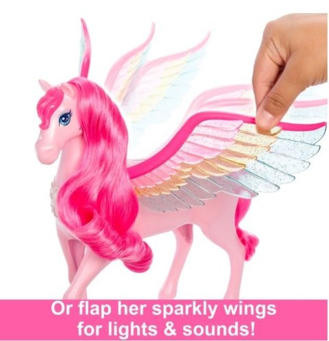 Figurka Barbie Szczypta Magii Pegaz Światła i dźwięki Figurka Barbie Szczypta Magii Pegaz Światła i dźwięki