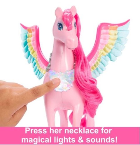 Figurka Barbie Szczypta Magii Pegaz Światła i dźwięki Figurka Barbie Szczypta Magii Pegaz Światła i dźwięki
