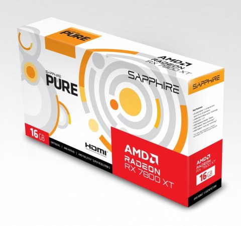Karta graficzna Radeon RX 7800 XT PURE GAMING OC 16GB GDDR6 256bit 2DP Karta graficzna Radeon RX 7800 XT PURE GAMING OC 16GB GDDR6 256bit 2DP