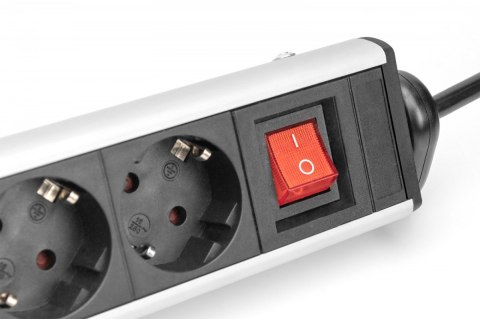 Listwa zasilająca biurowa 45° 6 gniazd, 2xUSB-A 1xUSB-C (5V/3,4A) możliwość obrotu o 180°, aluminiowa, z zaciskiem na blat Listwa zasilająca biurowa 45° 6 gniazd, 2xUSB-A 1xUSB-C (5V/3,4A) możliwość obrotu o 180°, aluminiowa, z zaciskiem na blat