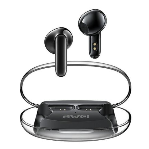 Słuchawki Bluetooth 5.3 T85 ENC TWS czarne Słuchawki Bluetooth 5.3 T85 ENC TWS czarne