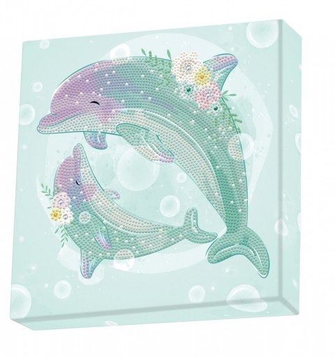 Zestaw Diamond Dotz - Tańczące delfiny pudełko Zestaw Diamond Dotz - Tańczące delfiny pudełko