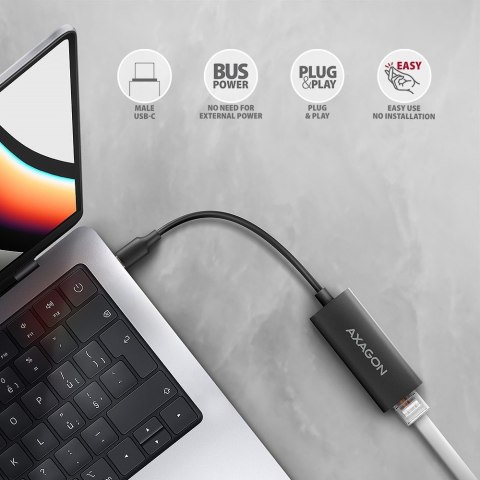 ADE-ARC Karta sieciowa Gigabit Ethernet adapter, USB-C 3.2 Gen 1, instalacja automatyczna ADE-ARC Karta sieciowa Gigabit Ethernet adapter, USB-C 3.2 Gen 1, instalacja automatyczna