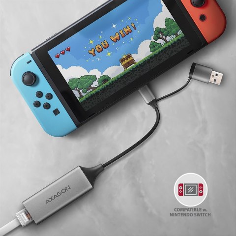 ADE-TXCA Karta sieciowa Gigabit Ethernet adapter, USB-C (USB-A redukcja) 3.2 Gen 1, instalacja automatyczna ADE-TXCA Karta sieciowa Gigabit Ethernet adapter, USB-C (USB-A redukcja) 3.2 Gen 1, instalacja automatyczna