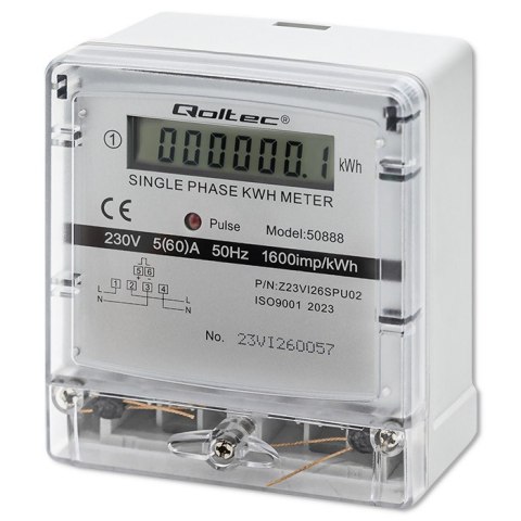 Jednofazowy elektroniczny licznik | miernik zużycia energii | 230V | LCD Jednofazowy elektroniczny licznik | miernik zużycia energii | 230V | LCD