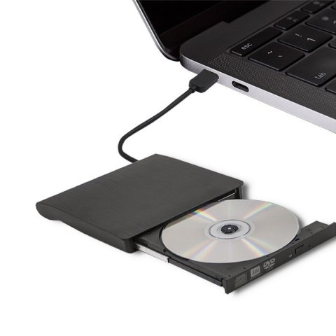 Nagrywarka DVD-RW zewnętrzna | USB 3.0 | Czarna Nagrywarka DVD-RW zewnętrzna | USB 3.0 | Czarna