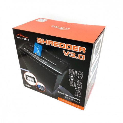 Niszczarka dokumentów Shredder V3.0 6,8mm, kosz 9,5l Niszczarka dokumentów Shredder V3.0 6,8mm, kosz 9,5l