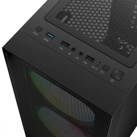 Obudowa komputerowa Arya ARGB USB 3.0 Midi Tower Czarny Obudowa komputerowa Arya ARGB USB 3.0 Midi Tower Czarny