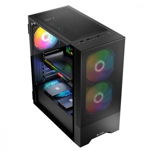 Obudowa komputerowa Arya ARGB USB 3.0 Midi Tower Czarny Obudowa komputerowa Arya ARGB USB 3.0 Midi Tower Czarny