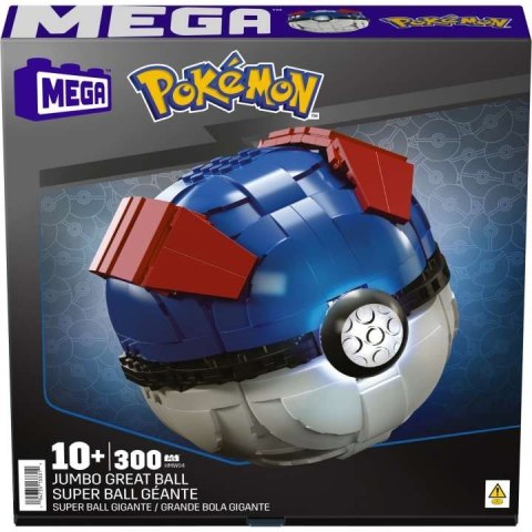 Zestaw konstrukcyjny Mega Construx Duży Great ball Pokemon Zestaw konstrukcyjny Mega Construx Duży Great ball Pokemon