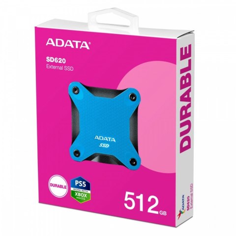 Dysk zewnętrzny SSD SD620 512G U3.2A 520/460 MB/s niebieski Dysk zewnętrzny SSD SD620 512G U3.2A 520/460 MB/s niebieski