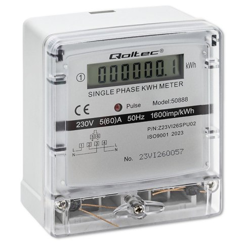 Jednofazowy elektroniczny licznik | miernik zużycia energii | 230V | LCD Jednofazowy elektroniczny licznik | miernik zużycia energii | 230V | LCD