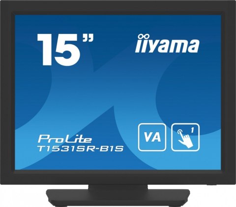 Monitor 15 cali T1531SR-B1S VA,RESISTIVE,HDMI,DP,VGA,IP54,2x1W Monitor 15 cali T1531SR-B1S VA,RESISTIVE,HDMI,DP,VGA,IP54,2x1W