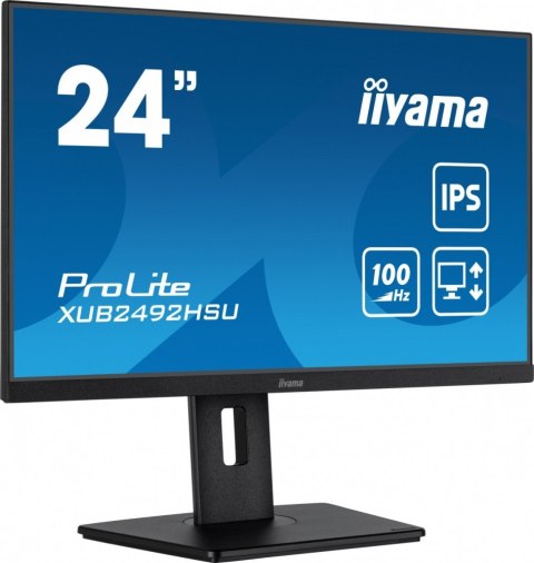 Monitor 23.8 cala XUB2492HSU-B6 IPS,HDMI,DP,100Hz,PIVOT,USB,HAS/150mm Monitor 23.8 cala XUB2492HSU-B6 IPS,HDMI,DP,100Hz,PIVOT,USB,HAS/150mm