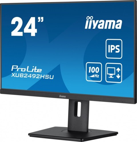 Monitor 23.8 cala XUB2492HSU-B6 IPS,HDMI,DP,100Hz,PIVOT,USB,HAS/150mm Monitor 23.8 cala XUB2492HSU-B6 IPS,HDMI,DP,100Hz,PIVOT,USB,HAS/150mm