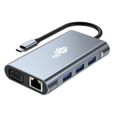 HUB Adapter USB C 8w1 HDMIx2 USB VGA RJ45 PD HUB Adapter USB C 8w1 HDMIx2 USB VGA RJ45 PD