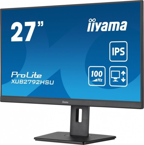 Monitor ProLite XUB2792HSU-B6 27 cali IPS,HDMI,DP,100Hz,SLIM,4xUSB3.2,PIVOT, HAS(150mm),2x2W Monitor ProLite XUB2792HSU-B6 27 cali IPS,HDMI,DP,100Hz,SLIM,4xUSB3.2,PIVOT, HAS(150mm),2x2W